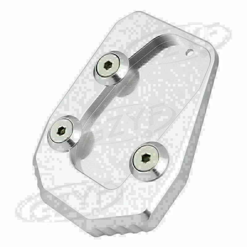Kickstand Side Stand Extension Pad for Yamaha MT09 (2013–2016) Silver