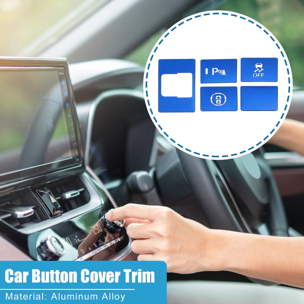 5PCS Parking Sensor Button Cover Trim Replacement for Honda Civic (2017–2021)