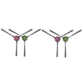 Side Brush Set for Ecovacs DN55 DN33 DN520 (Replacement Parts)