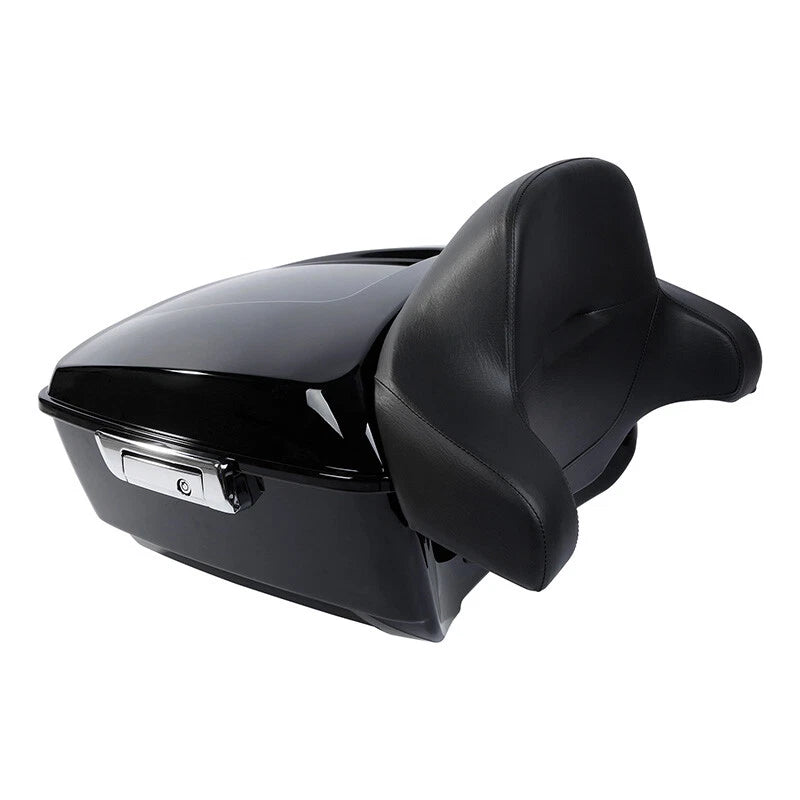 Trunk Backrest Pad Mount Rack for Harley Fatboy (2008–2016)