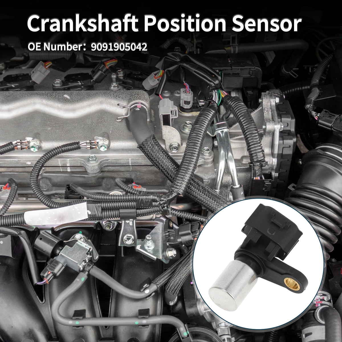 Crankshaft Position Sensor for Toyota Avensis 2.0D-4D (2003–2008)
