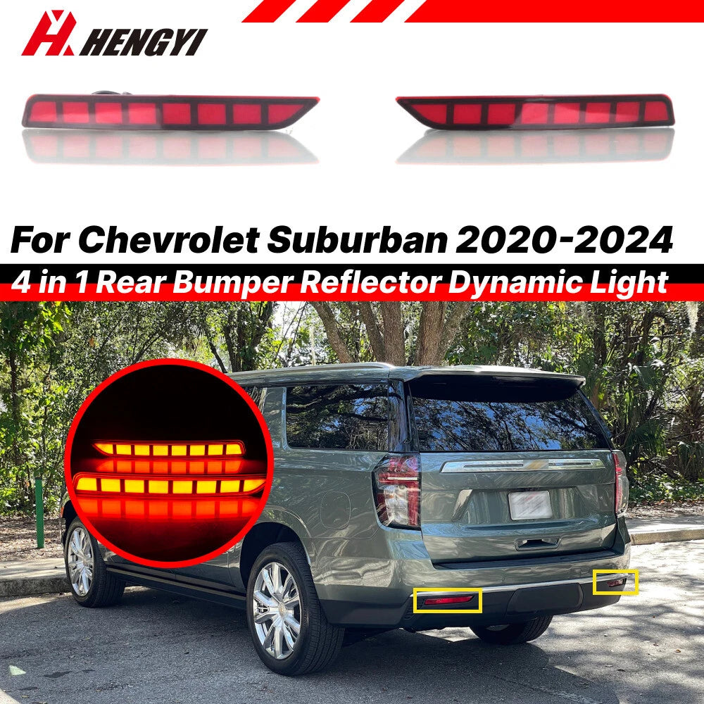 LED Rear Bumper Fog Light with Turn Signal for Chevrolet Suburban (2020–2024)