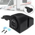 Dual USB Socket for Caravans and Motorhomes (12V/24V)