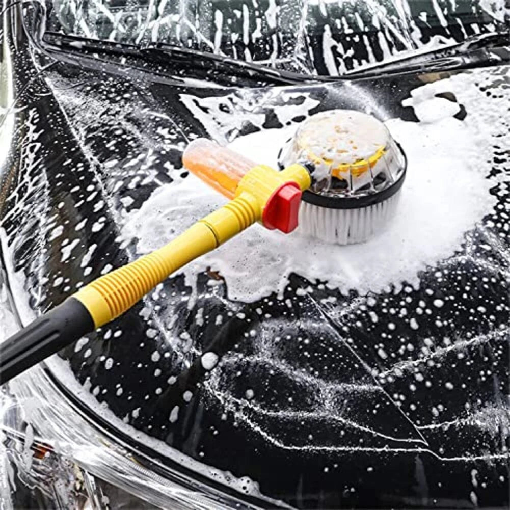360 Degree Automatic Rotating Car Wash Brush Kit for Efficient Cleaning