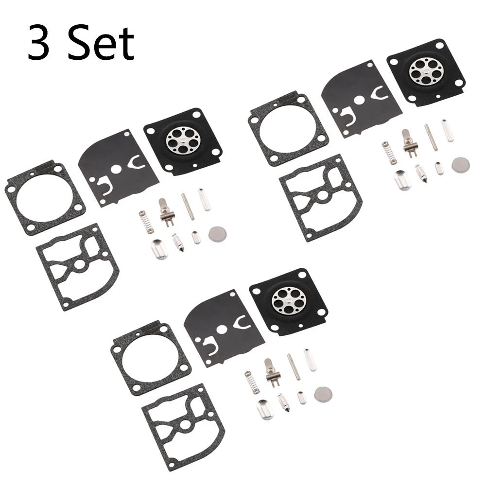 Set of 3 Carburetor Repair Kits for STIHL HS45 FS55 FS38 BG45 ZAMA RB-100