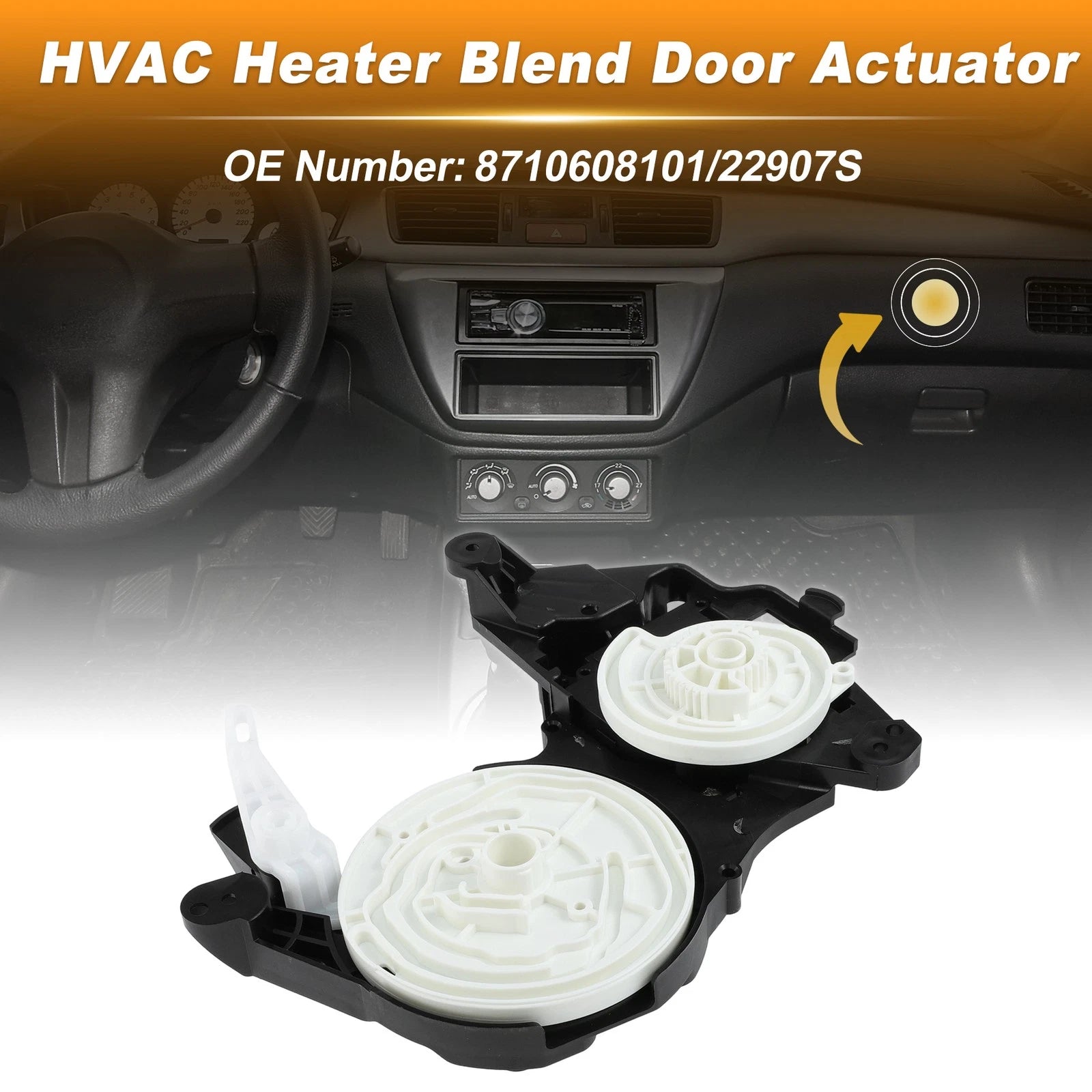 HVAC Heater Blend Door Actuator Replacement for Toyota Sienna (2011–2020)