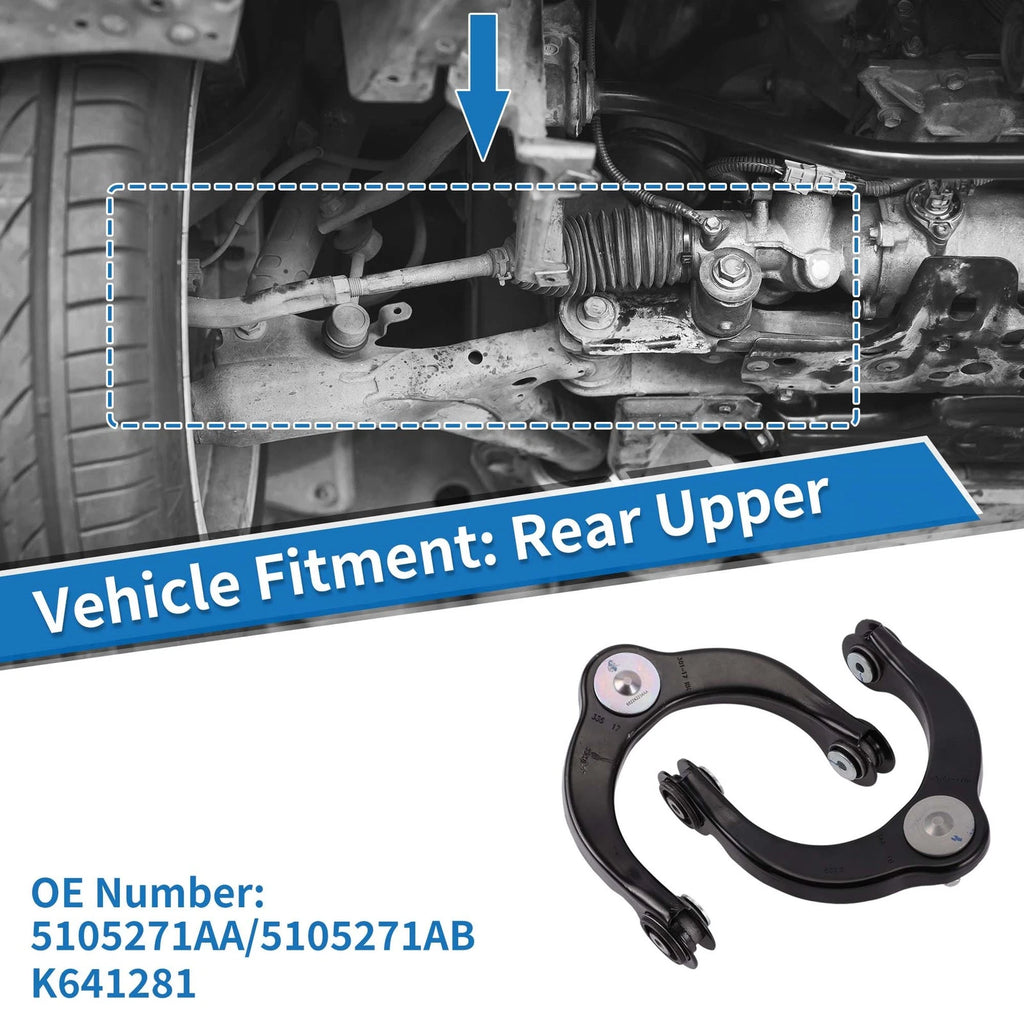 2Pcs Rear Upper Control Arms with Ball Joints for Dodge Caliber (2007–2012)