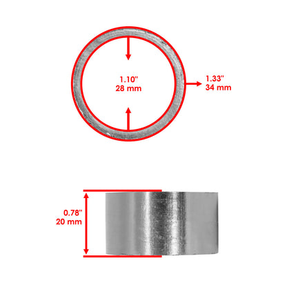 Exhaust Muffler Connecting Gasket for Kawasaki Mule 500 KAF300B (1993–1996)