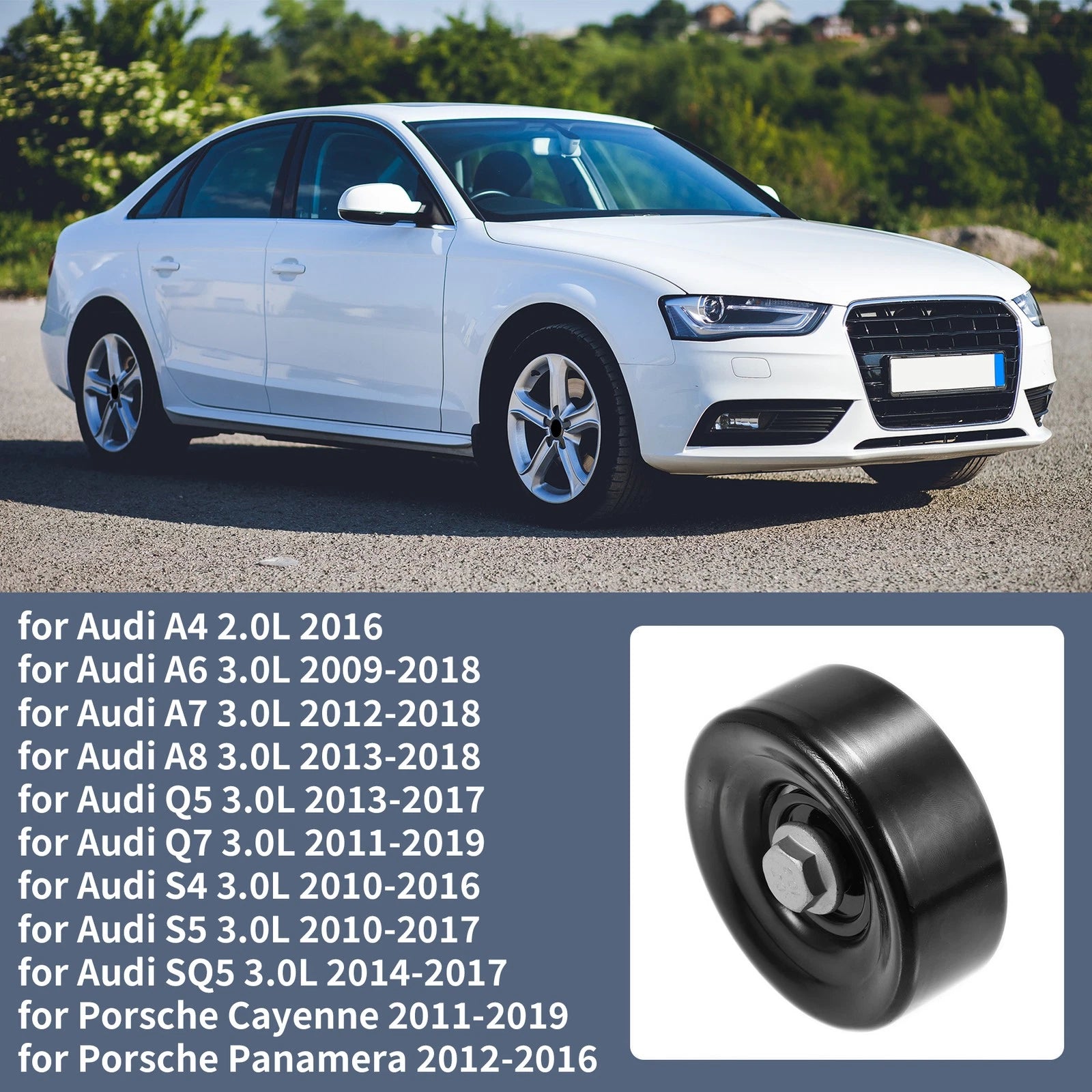 Drive Belt Idler Pulley Replacement for Audi A4 2.0L (2016–2016)