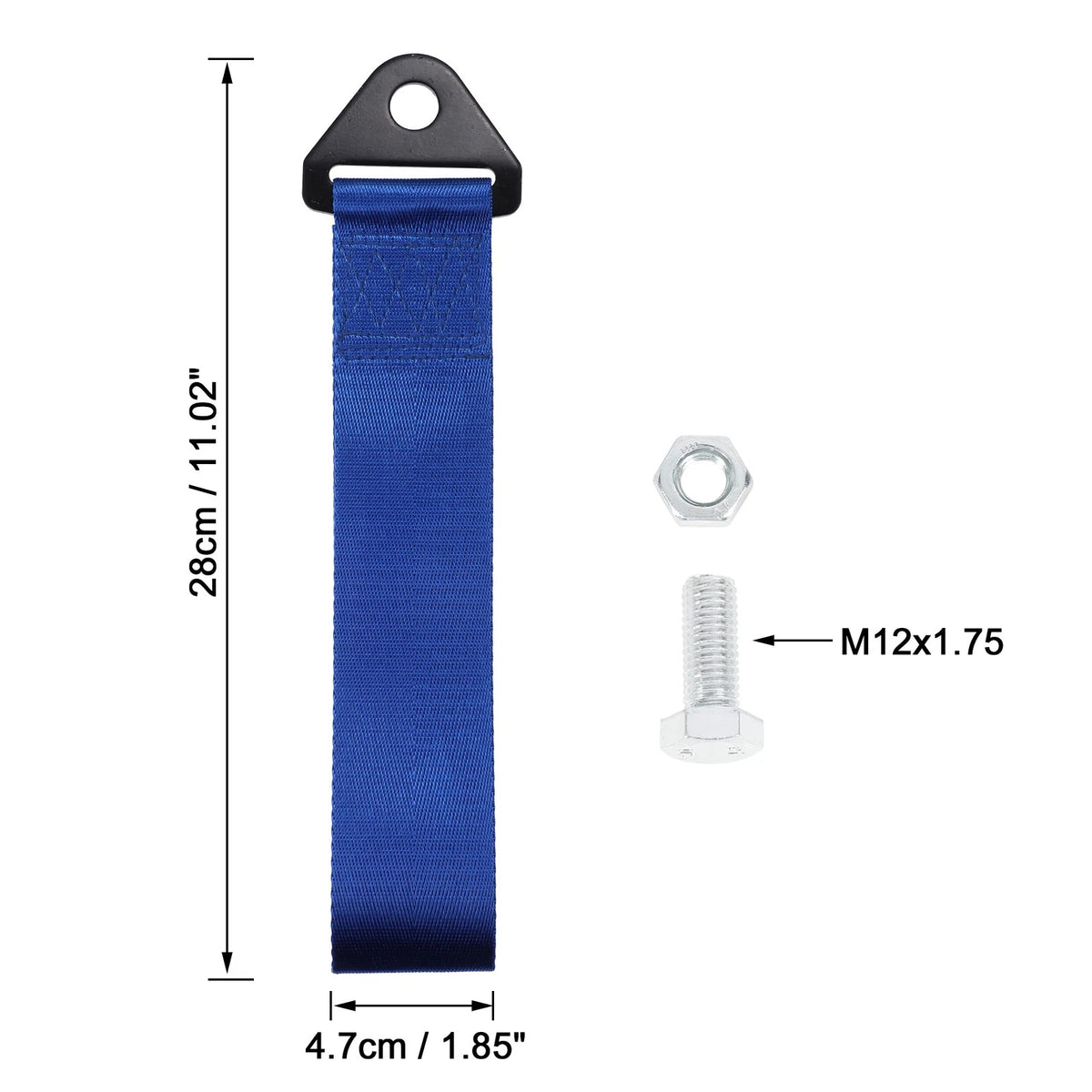 Tow Hook Bumper Towing Strap Aluminum Alloy for Universal Fit (2000–2024)