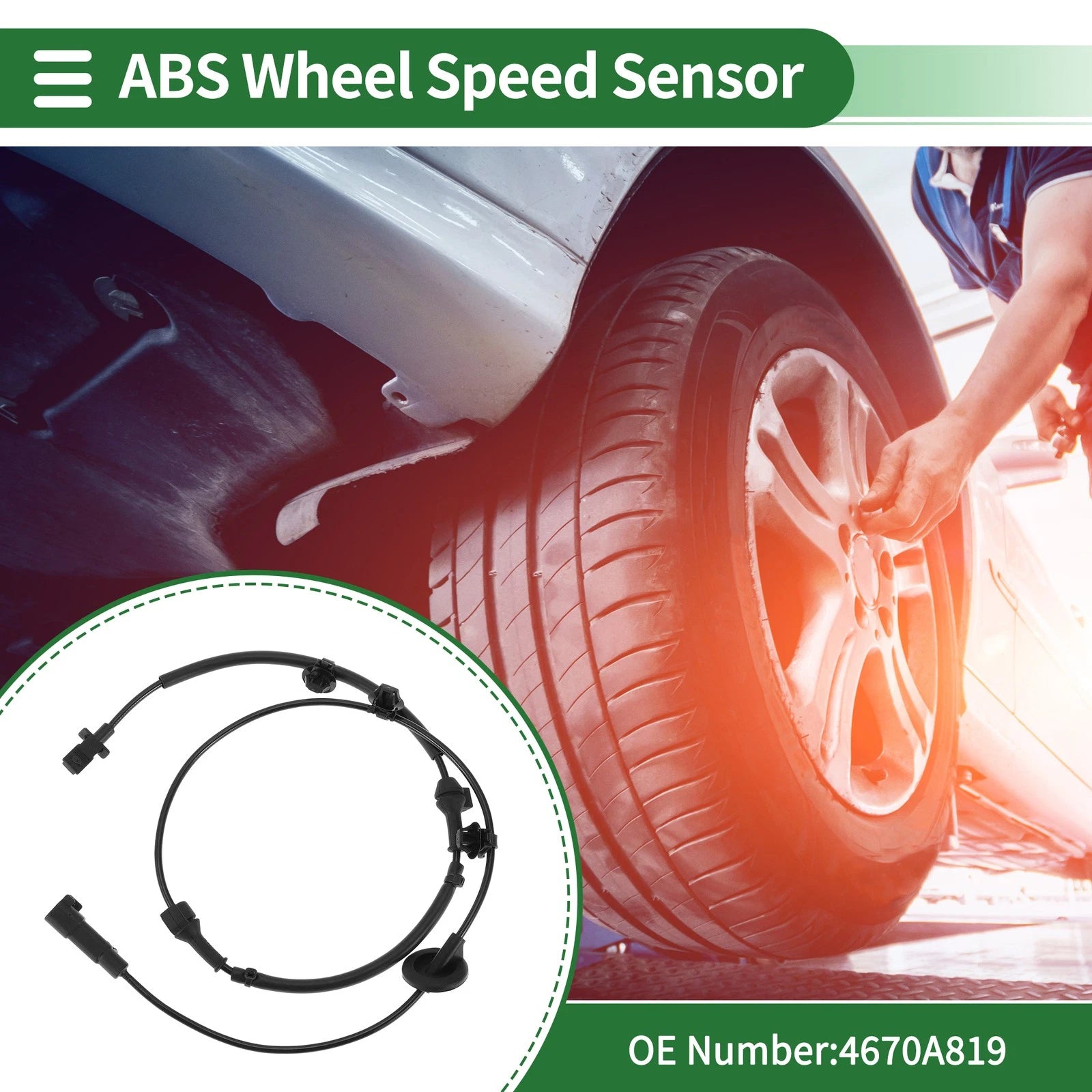 ABS Wheel Speed Sensor No. 4670A819 for Mitsubishi Outlander (2003–2006)