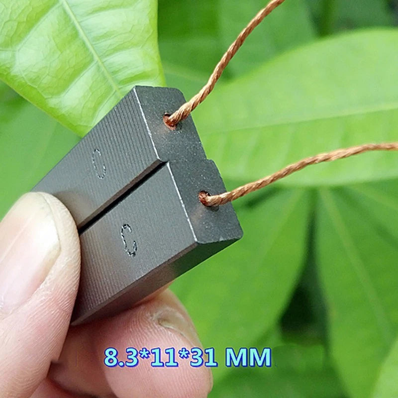 2X Replacement Carbon Brushes for Vacuum Cleaner Motor (8.31131mm)