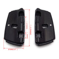 Hana Square Passenger Footboard Black for Harley Dyna/Softail (2000–2019)