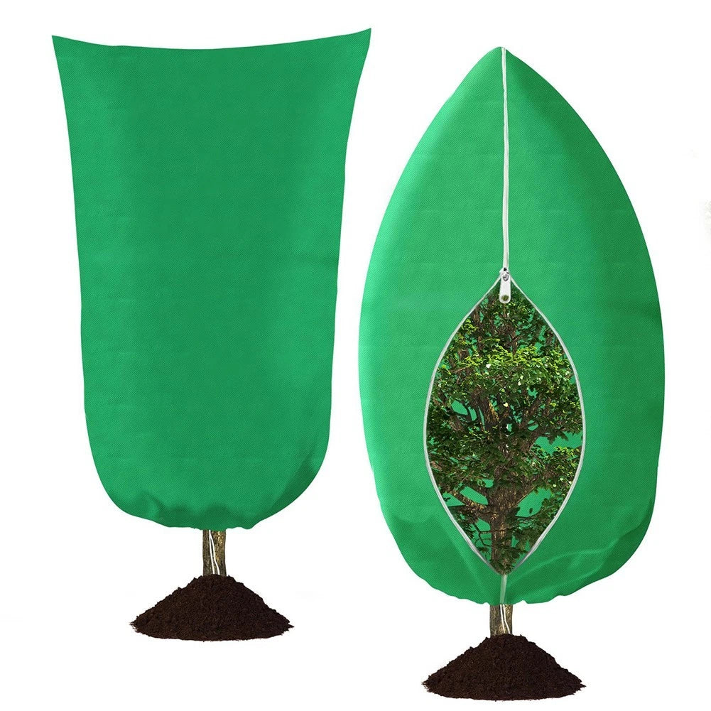 Large Frost Blanket with Drawstring and Zipper for Plants