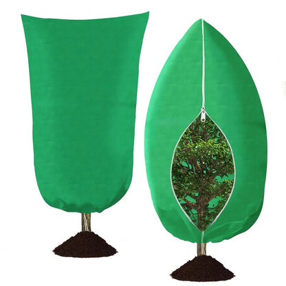 Large Frost Blanket with Drawstring and Zipper for Plants