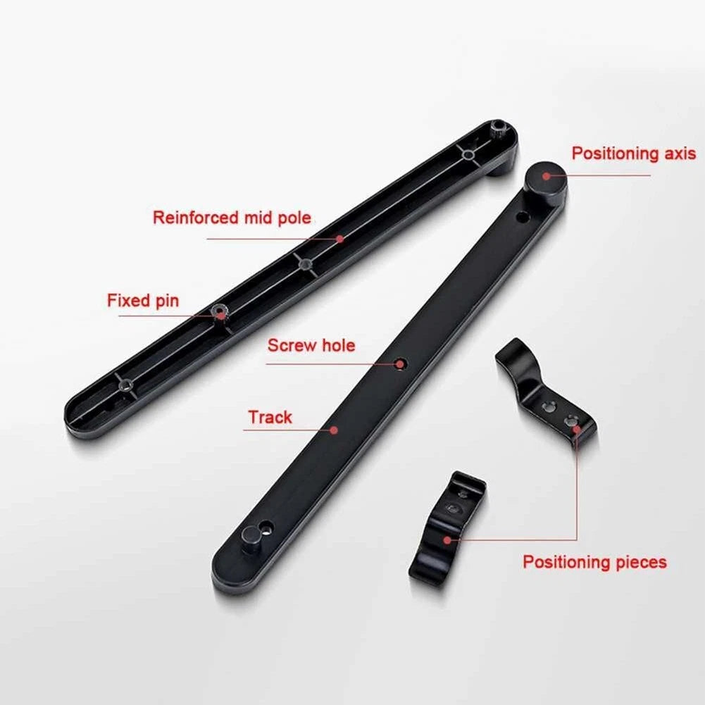 Flexible Cabinet Rails Track for Doors Drawer Slides with Brackets Clips