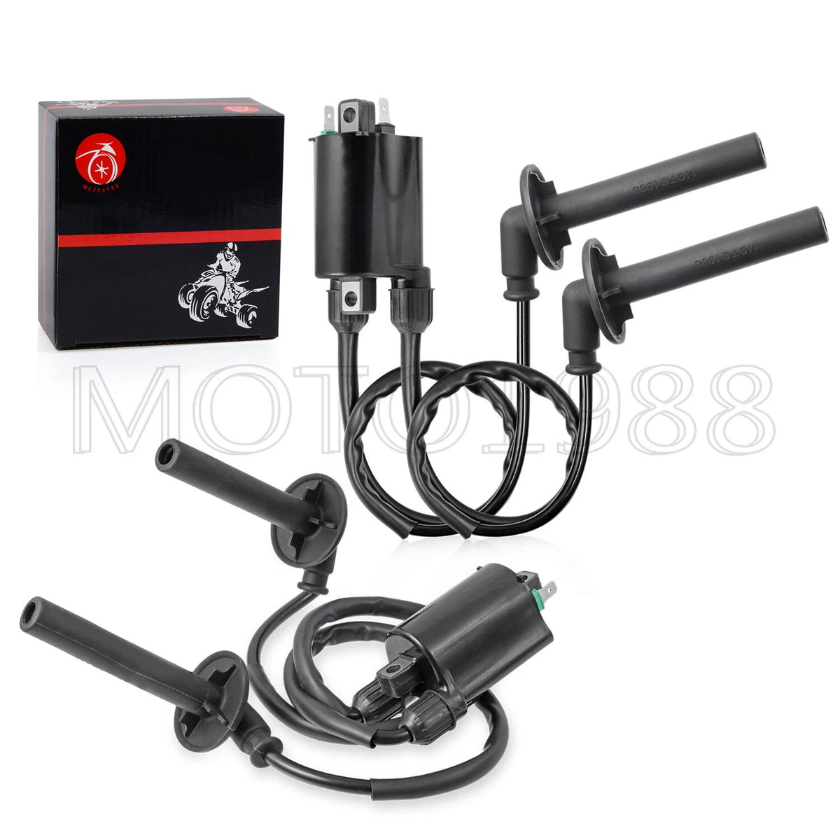 2X Ignition Coil with Spark Plug Cap for Honda ST1100 (1991–2003) #30700-KAF-010
