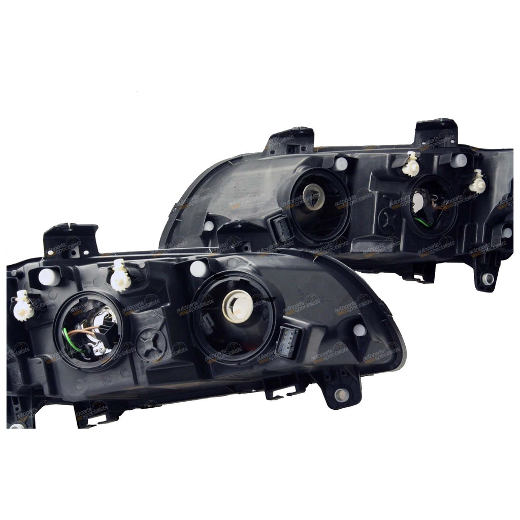 Black Headlights Pair LH+RH for Holden Commodore VE Series 2 (2010–2013)