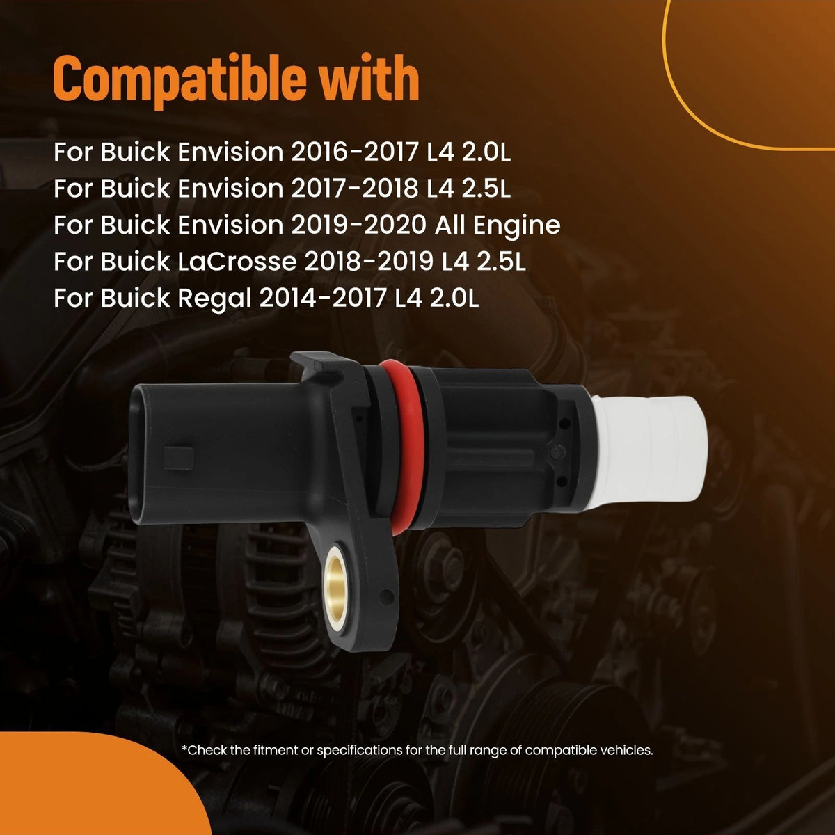 3-Pin Crankshaft Position Sensor for Cadillac ATS (2013–2019) 12674702, PC977