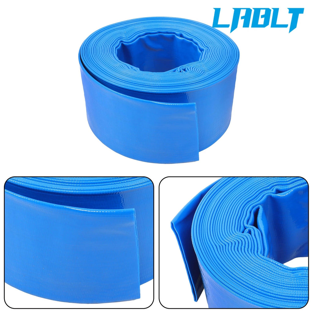 3" × 50FT PVC Backwash and Discharge Hose for Pool (LABLT)