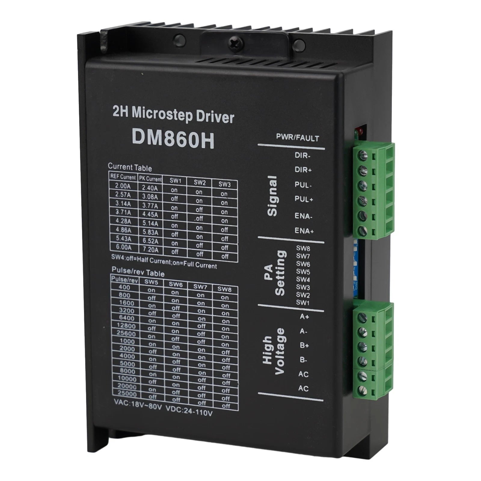 DM860H Digital Stepper Motor Driver for High Subdivision Applications