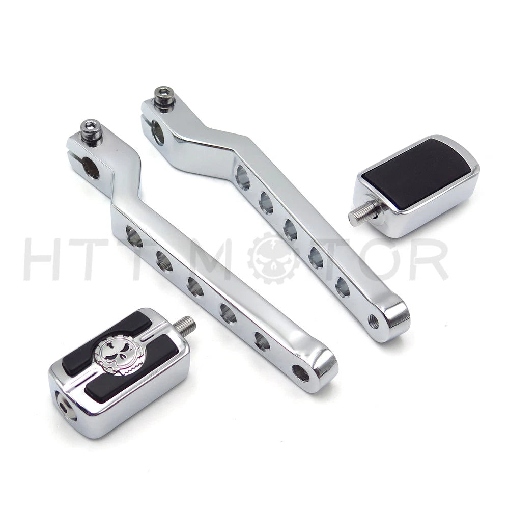 Chrome 7" Skull Shift Lever Arm for Harley Dyna Sportster