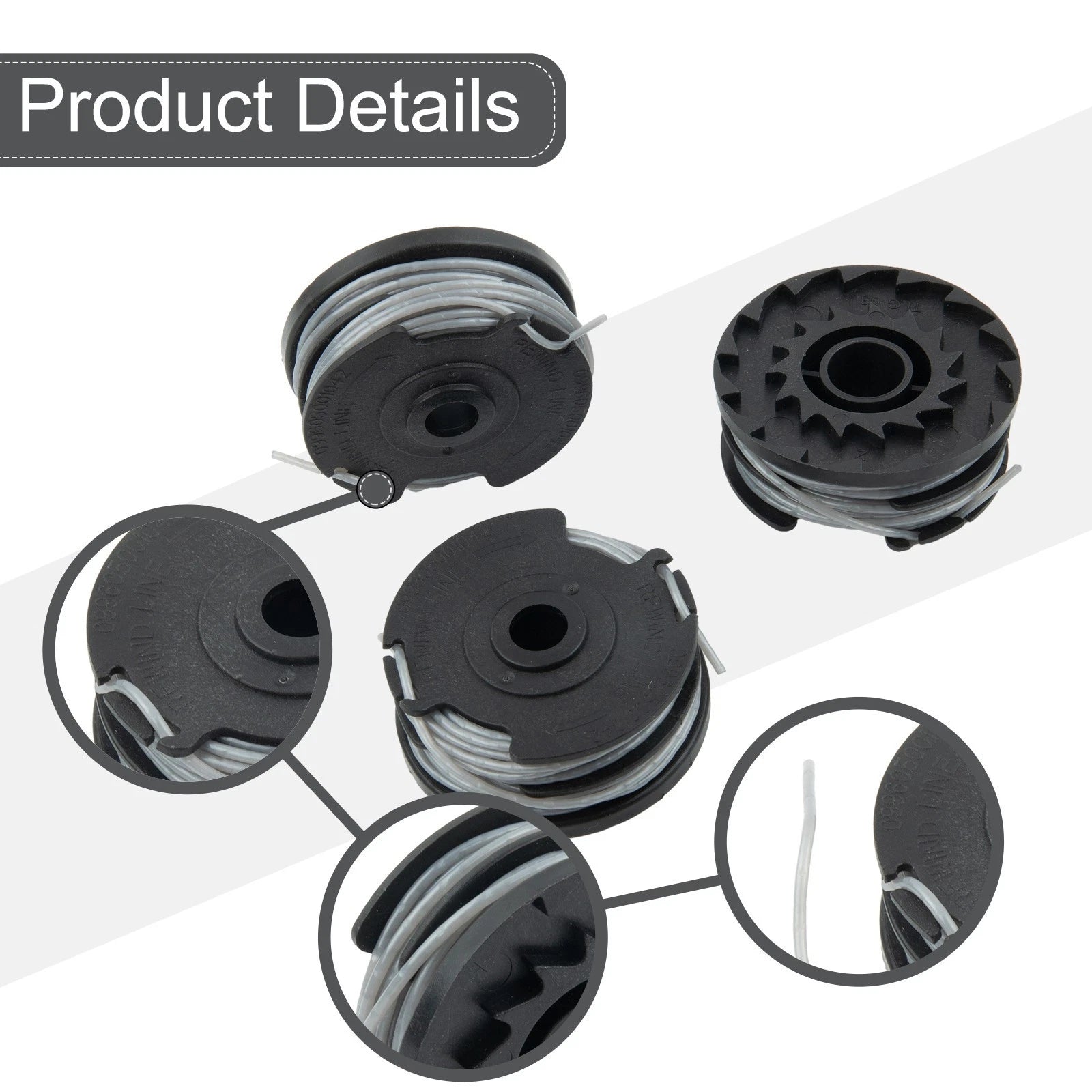 3Pcs Spool Line for Mountfield Freedom MT48Li (2019–2021)