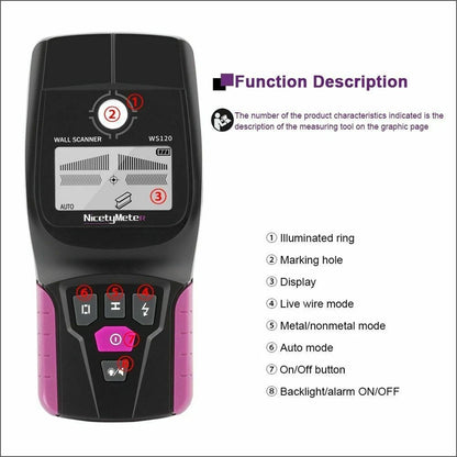 Metal Finder Wall Detector for DIY Projects (Digital Handheld)