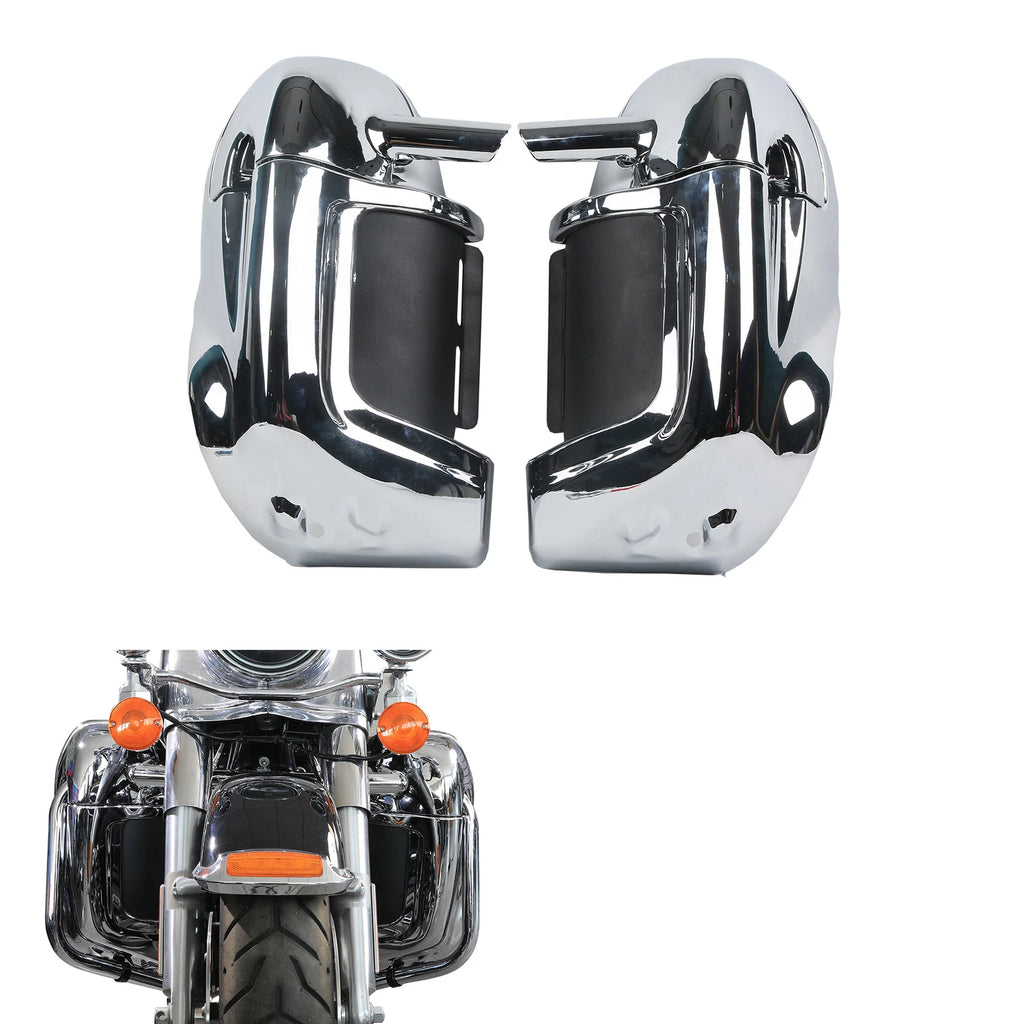 Chrome Lower Vented Leg Fairings for Harley Electra Glide (1983–2013)
