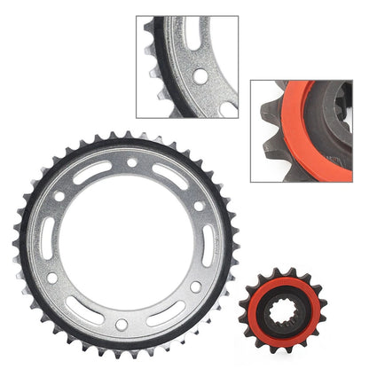 Rubber Cushioned Front & Rear Sprocket Set for Honda BR1000 (2017–2018) AF1370-16 43T