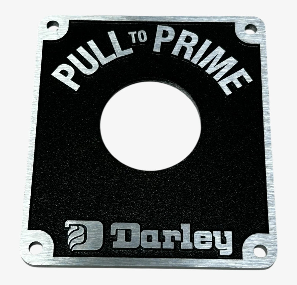 Pull To Prime Replacement Cover Plate for Darley Primer Valve Assembly
