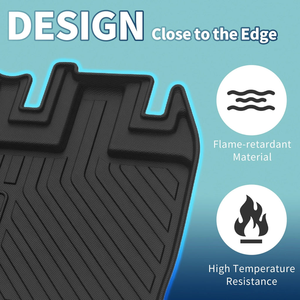 Rear Cargo Liner Flat Face for Toyota Sienna (2011–2019) TPE 1 Pc