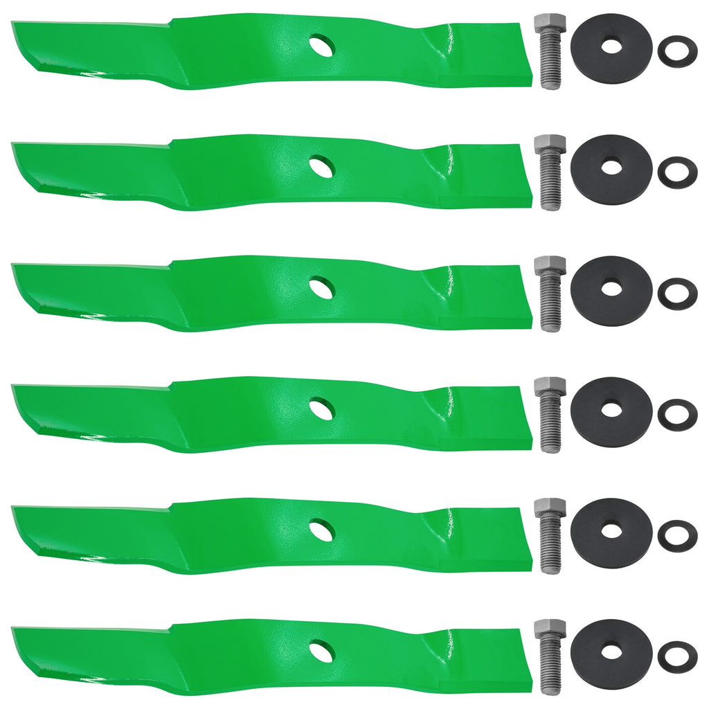 54 Inch Medium Lift Deck Blades with Bolts for John Deere (2005–2015)