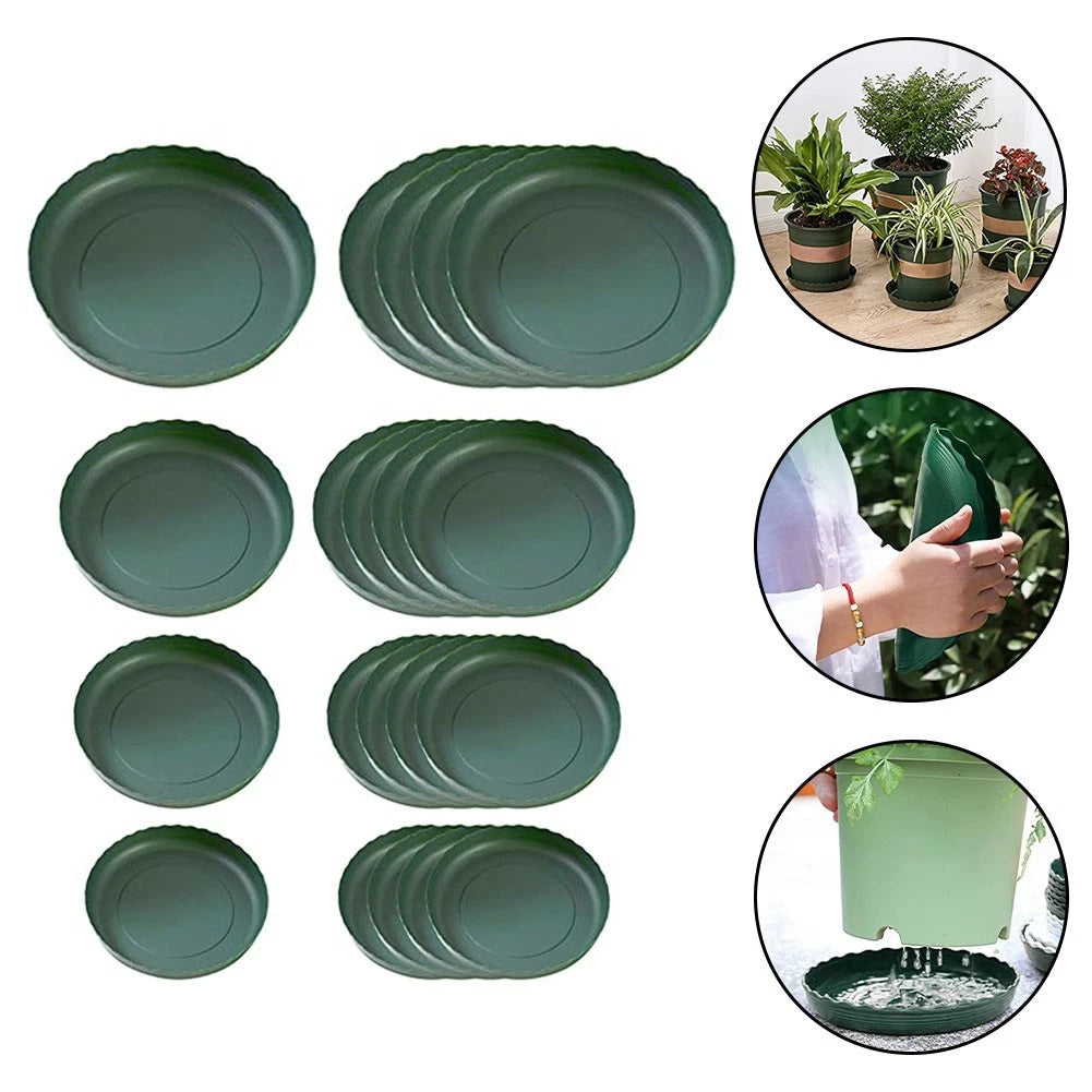 Set of 20 Circular Plant Saucers for Various Pots