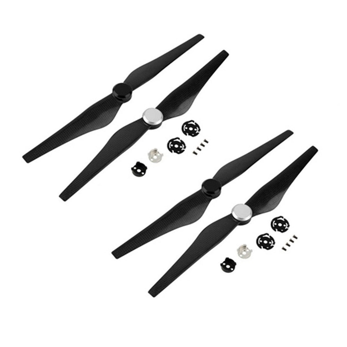 2 Pairs Quick Release Propeller + Mount Adapter for DJI Inspire 1 (2014–2016)
