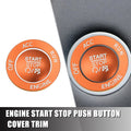 Engine Start Stop Button Cover Trim Kit for Dodge Charger Challenger Orange (2015–2023)
