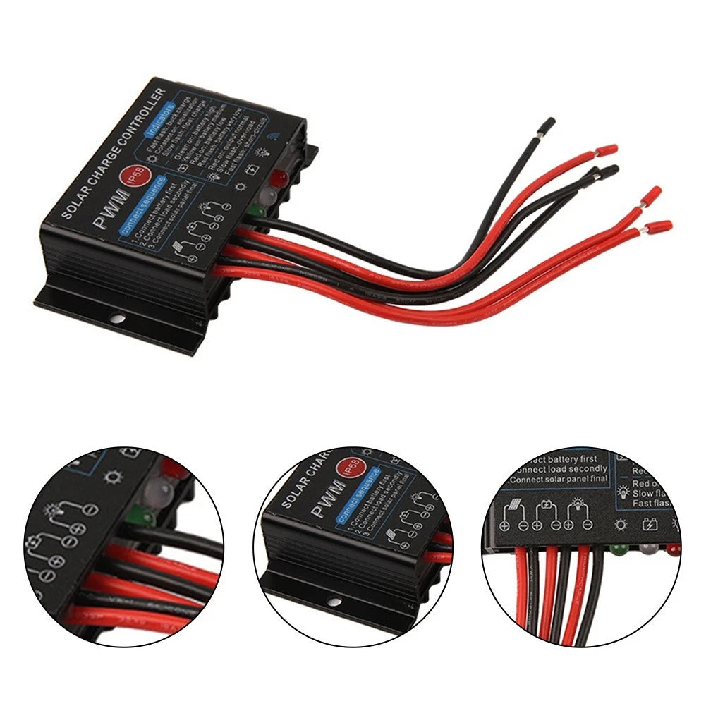 20A Solar Charge Controller for Battery Charging (IP68 Waterproof Design)