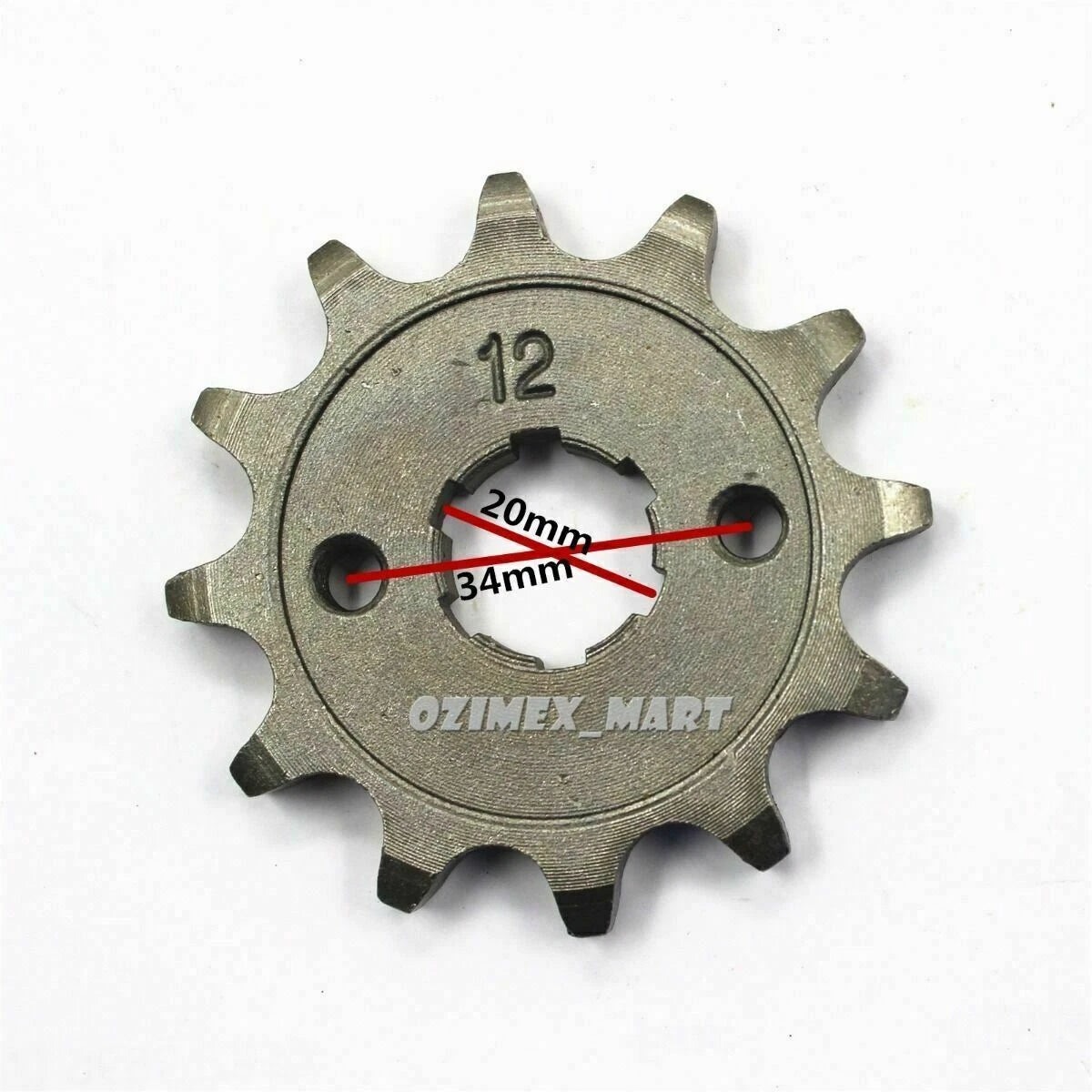 Front Sprocket Cog for PIT PRO Trail Dirt Quad Bike (530, 12 Teeth)