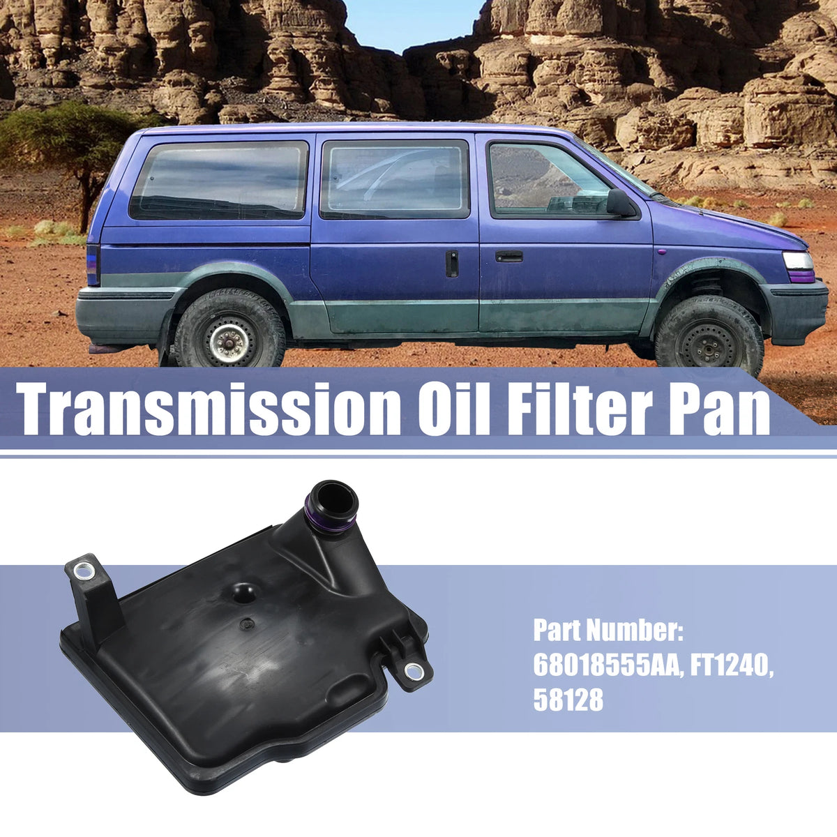 Transmission Filter Oil Pan for Chrysler Town & Country (2008–2016) 68018555AA