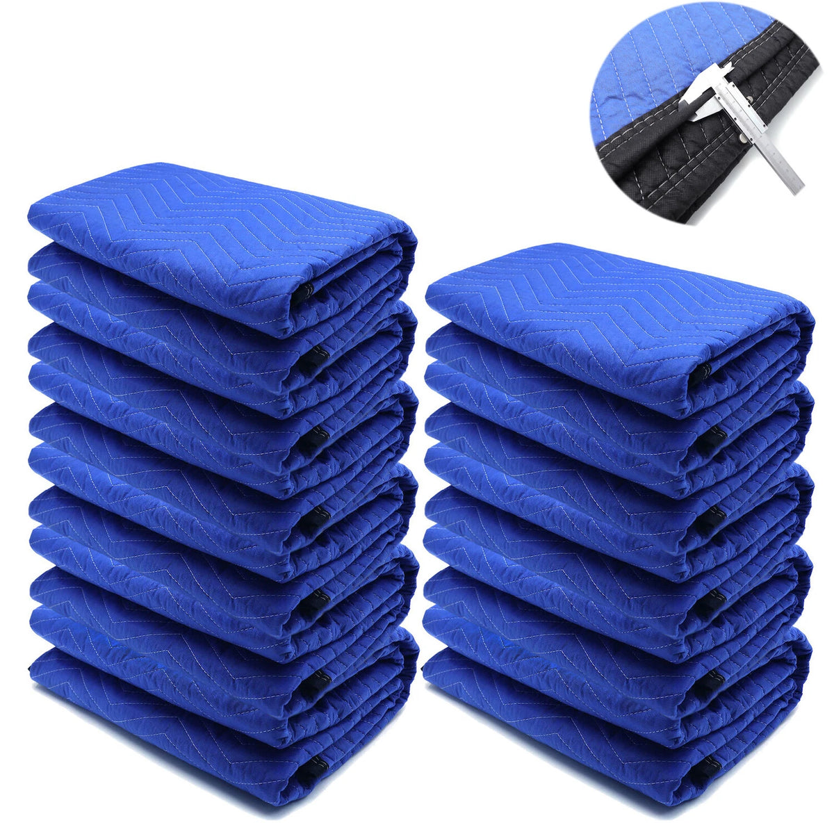 11PCs Extra Thick Furniture Moving Packing Blankets for Shipping