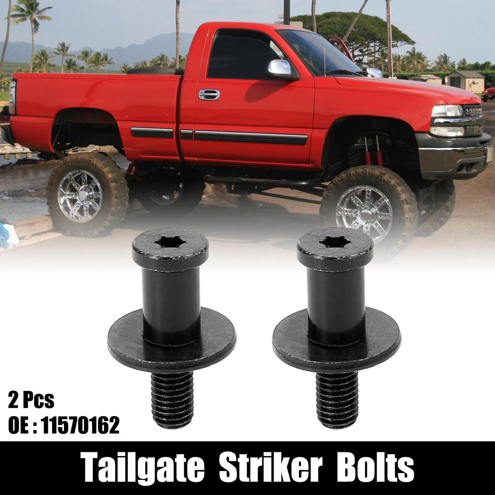 Tailgate Latch Striker Bolts Replacement for Chevrolet Silverado 2500 (1999–2004)
