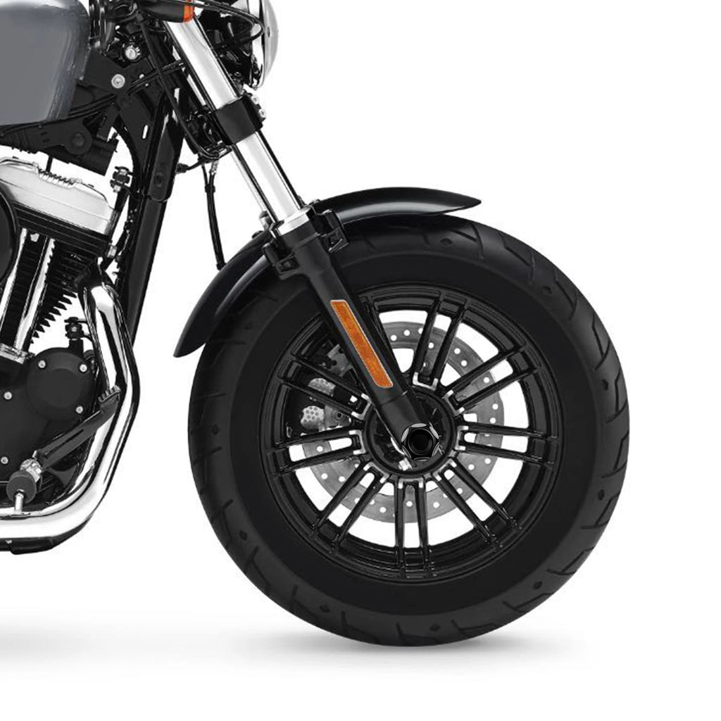 Front Axle Cap Nut Covers for Harley Sportster Dyna (2009–2022)