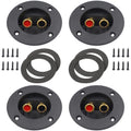 24 PCS Gold Plated Car Audio Speaker Terminal Round Connector Push Type