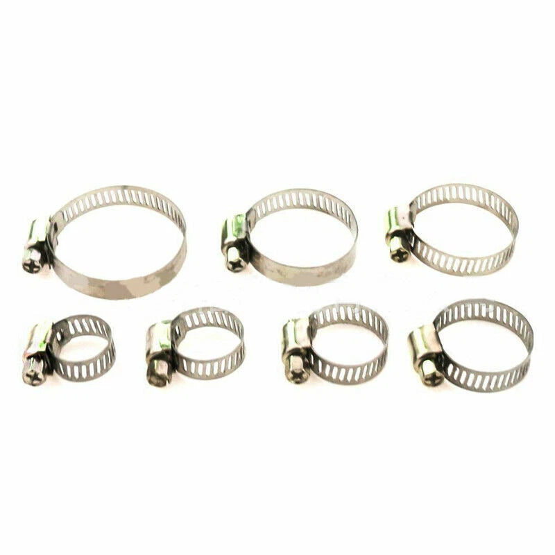 Set of 60 Stainless Steel Hose Clamps Assorted Kit with Case