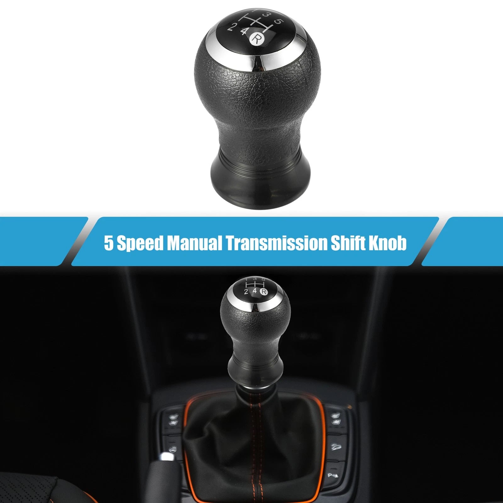 Shift Knob for 5 Speed Manual Transmission Replacement for Toyota Yaris (2005–2010)
