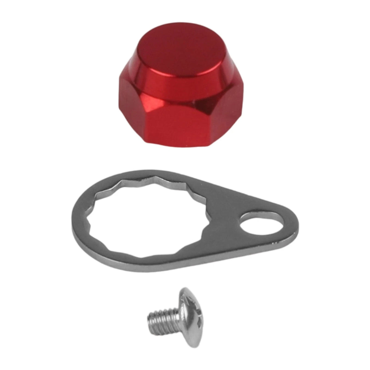 Reels Plate Set for - 1 Nut, 1 Locking Plate, 1 Screw