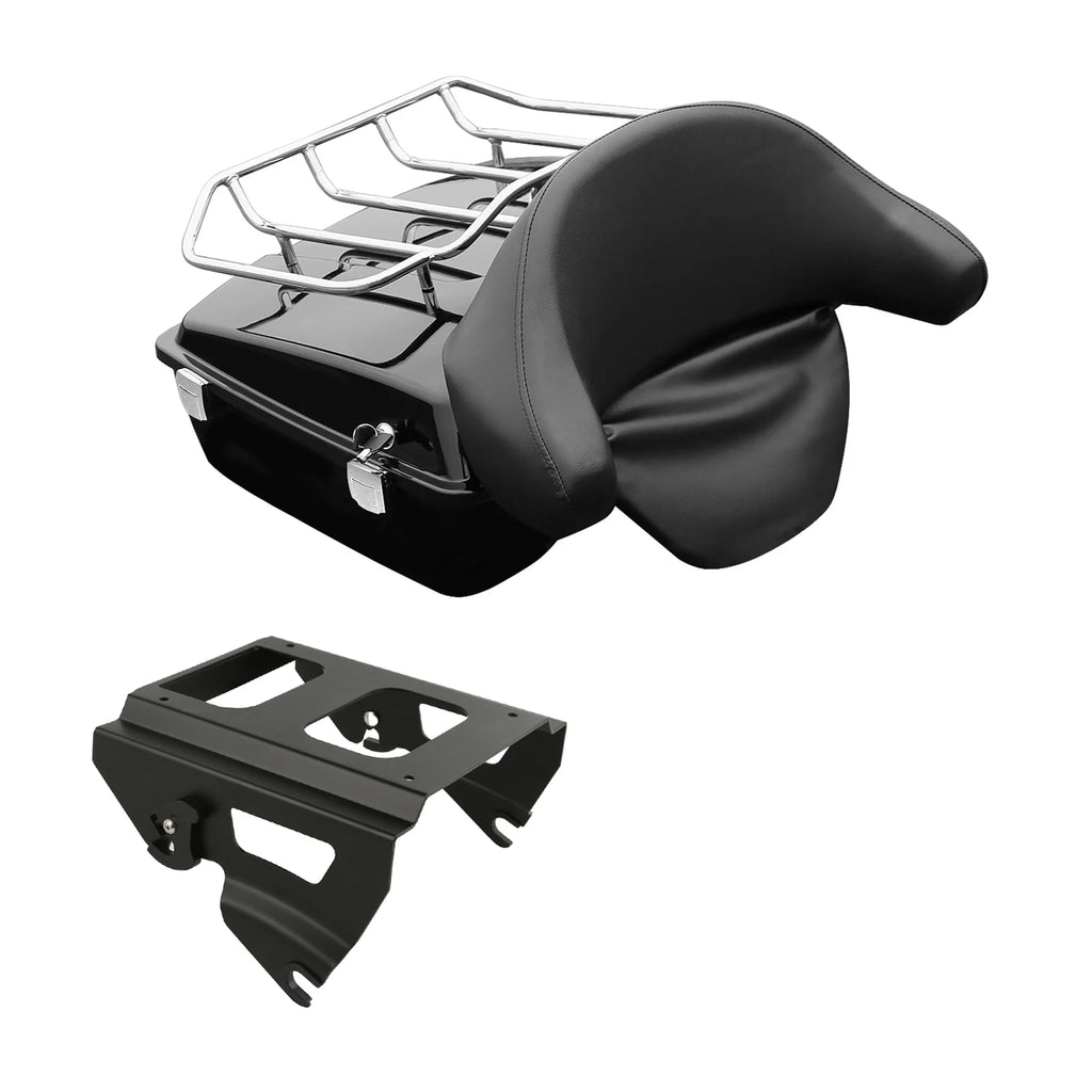 Chopped Trunk Backrest Rack for Harley Touring Glide (2009–2013)