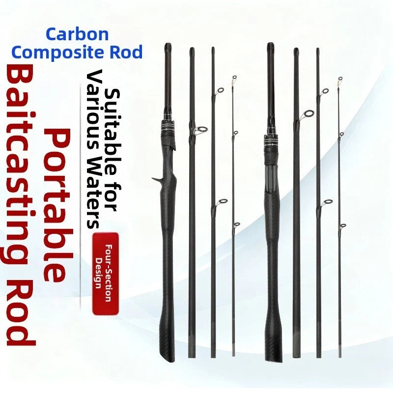 Carbon Fiber Lure Rod 1.6m 1.8m 2.1m 2.4m with Triangular Handle Design