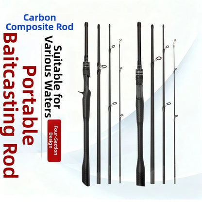 Carbon Fiber Lure Rod 1.6m 1.8m 2.1m 2.4m with Triangular Handle Design