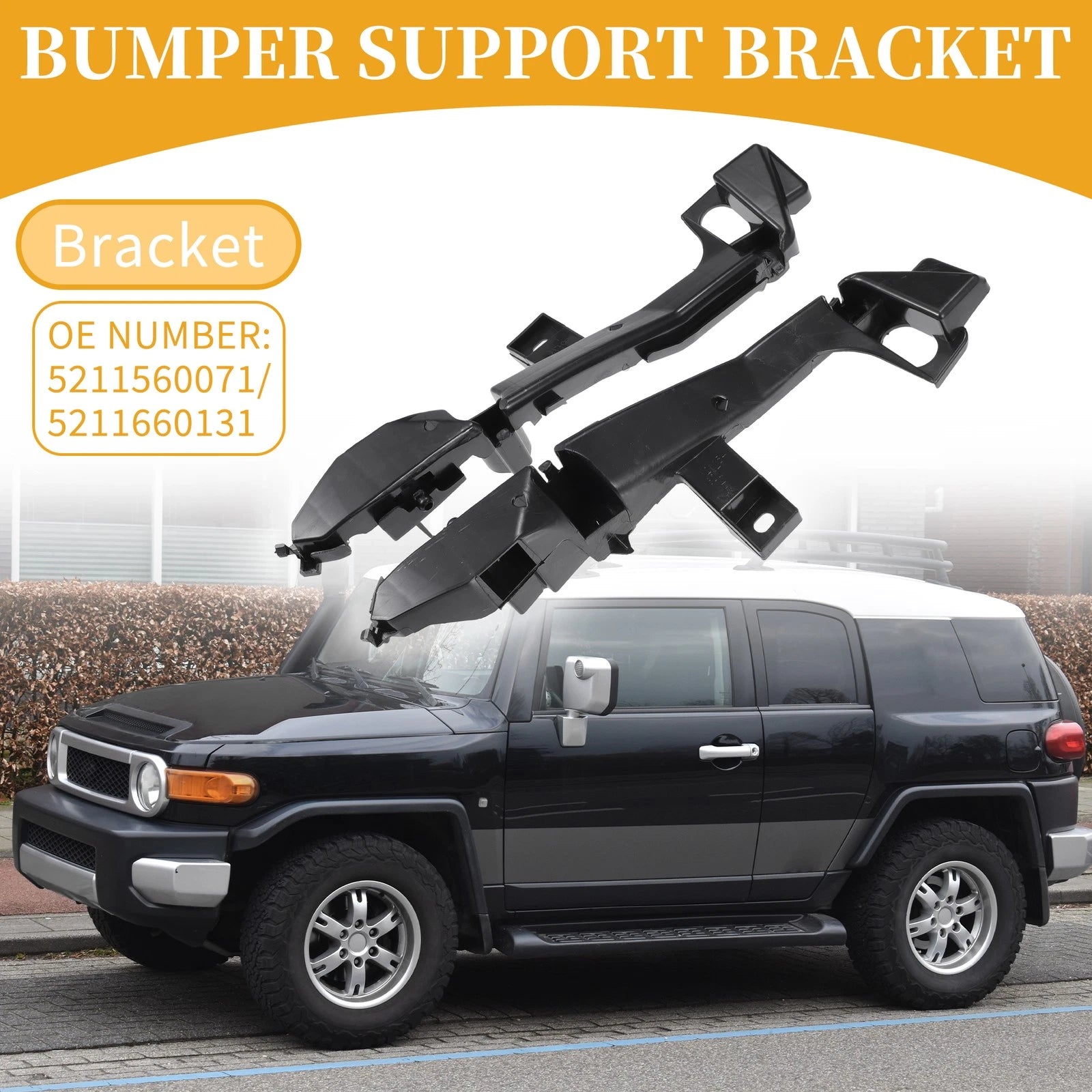 Left Right Front Bumper Support Bracket for Toyota Land Cruiser 2003–2008